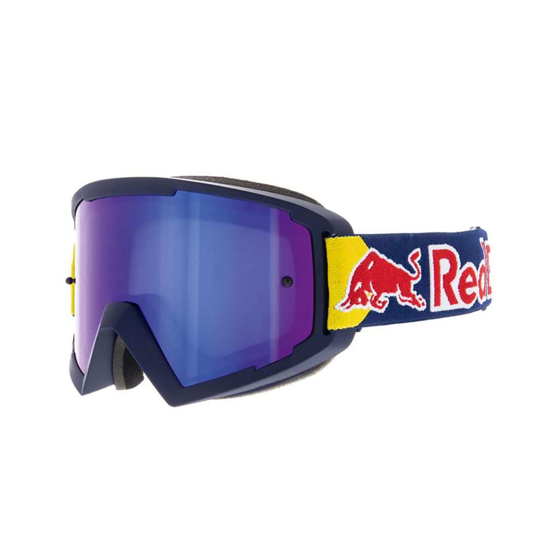Red Bull SPECT Eyewear WHIP-001 – Motocross-Schutzbrille mit rauchblauer, verspiegelt Linse