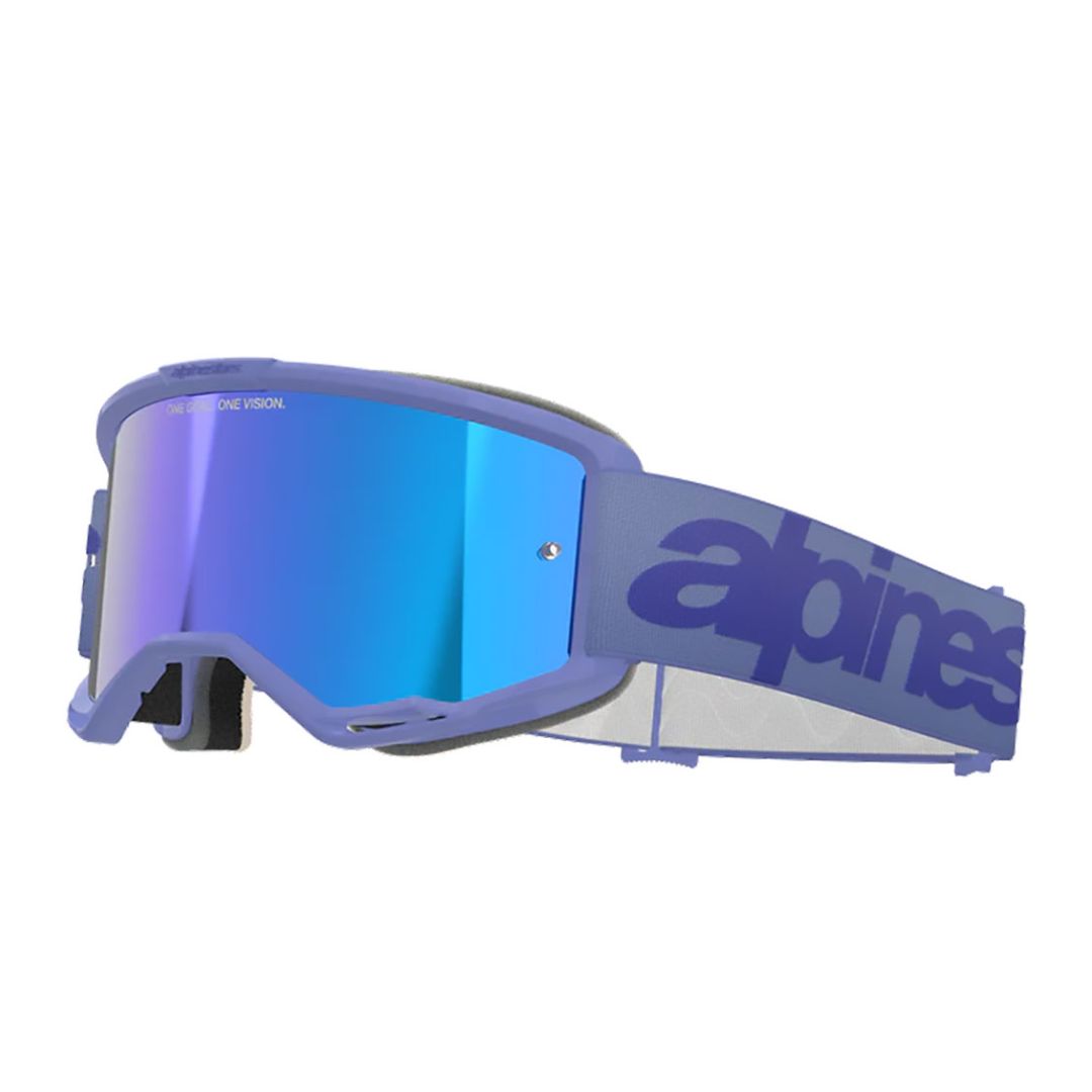 Alpinestars Vision 5 Wordmark (blau verspiegelte Linse) – MTB-Schutzbrille