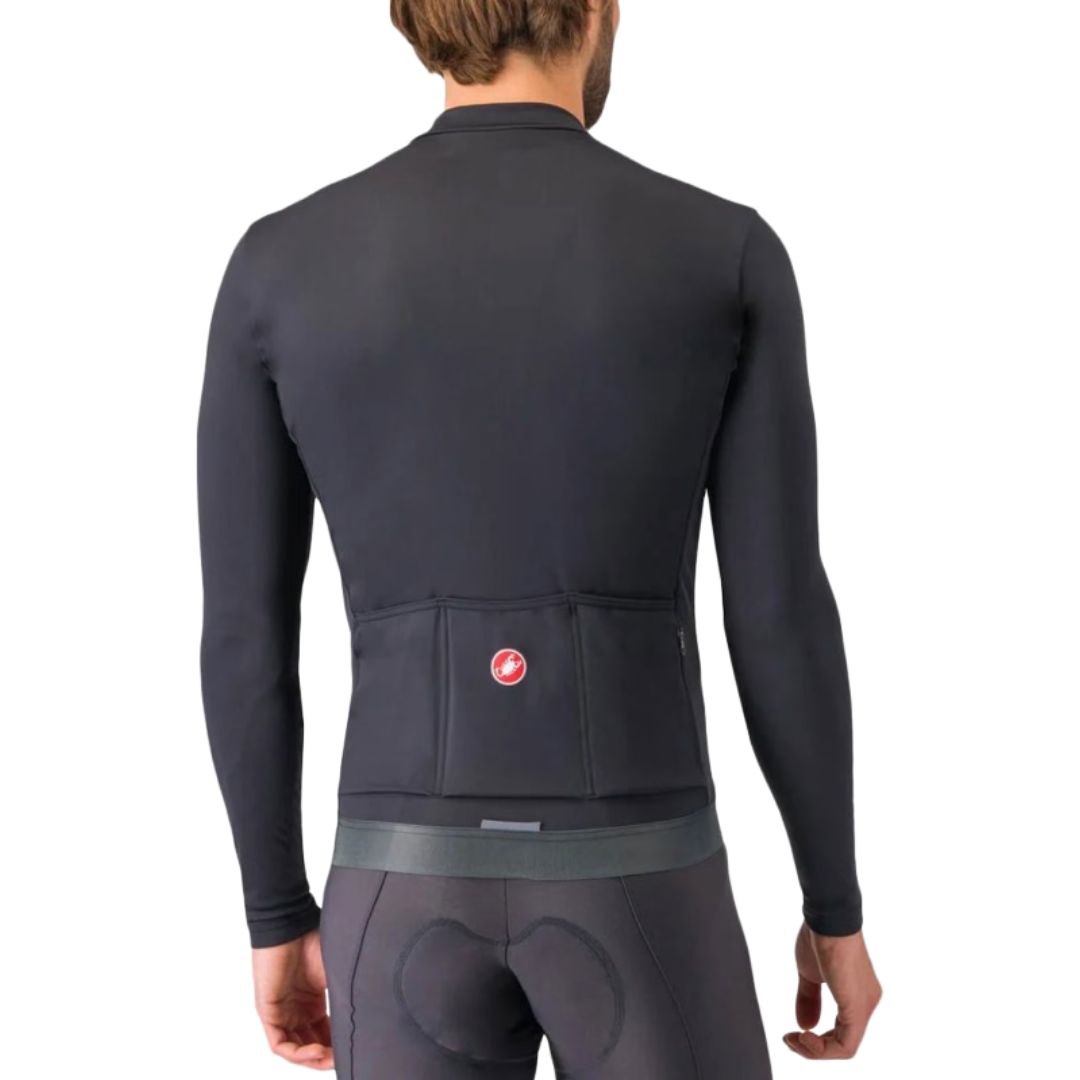 Castelli Thermisches Langarmtrikot in der Farbe Espresso