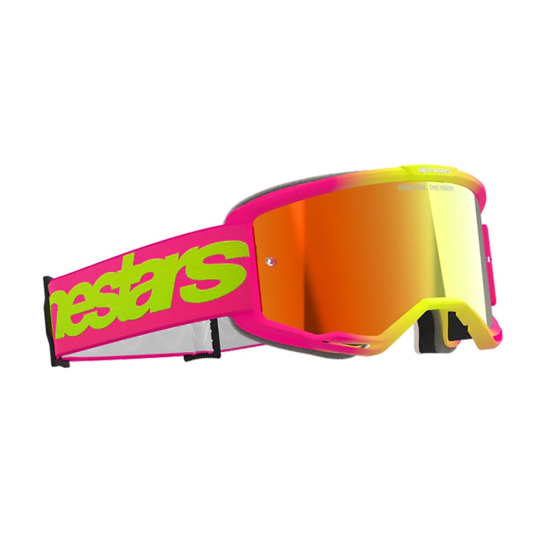 Alpinestars Vision 5 Wordmark (rot verspiegelte Linse) – MTB-Schutzbrille