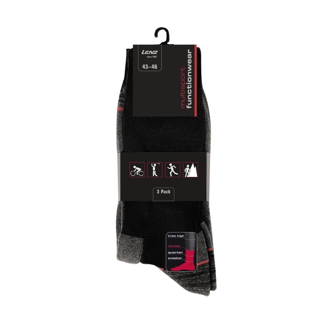 Lenz Functionwear Mehrsport-Socken (3er-Pack)