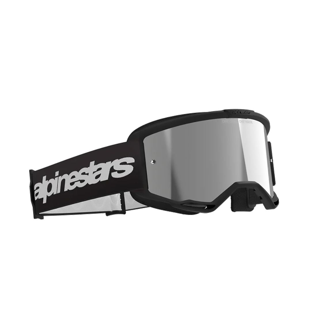Alpinestars Vision 3 Wordmark (verspiegeltes Silber) – MTB-Schutzbrille