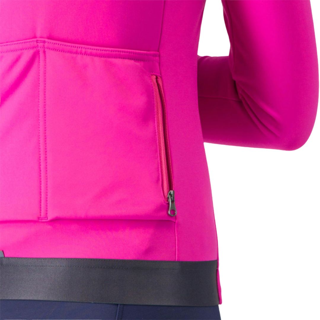 Castelli Damen-Thermo-Langarmshirt in der Farbe Espresso.