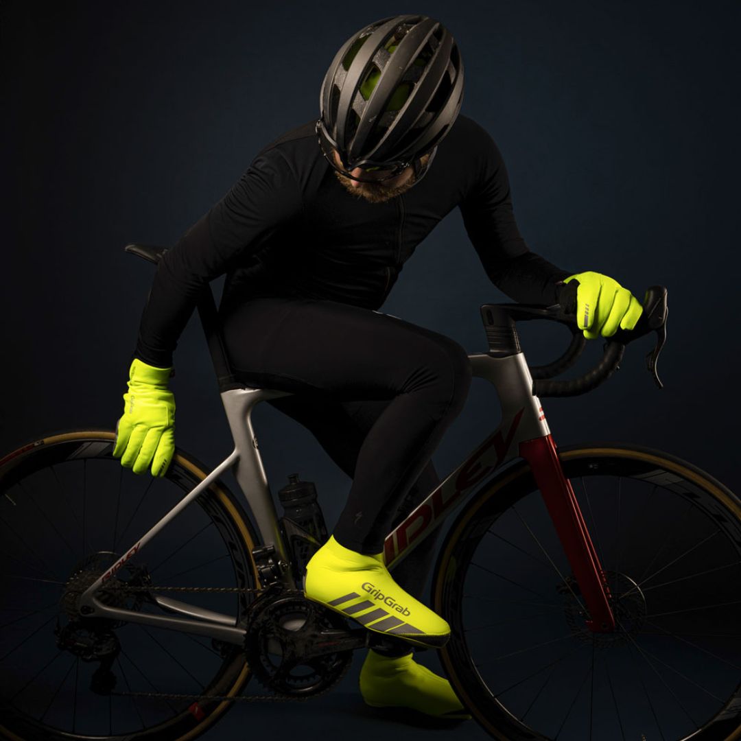 GripGrab RaceThermo Hi-Vis – Überschuhe für Rennradfahren