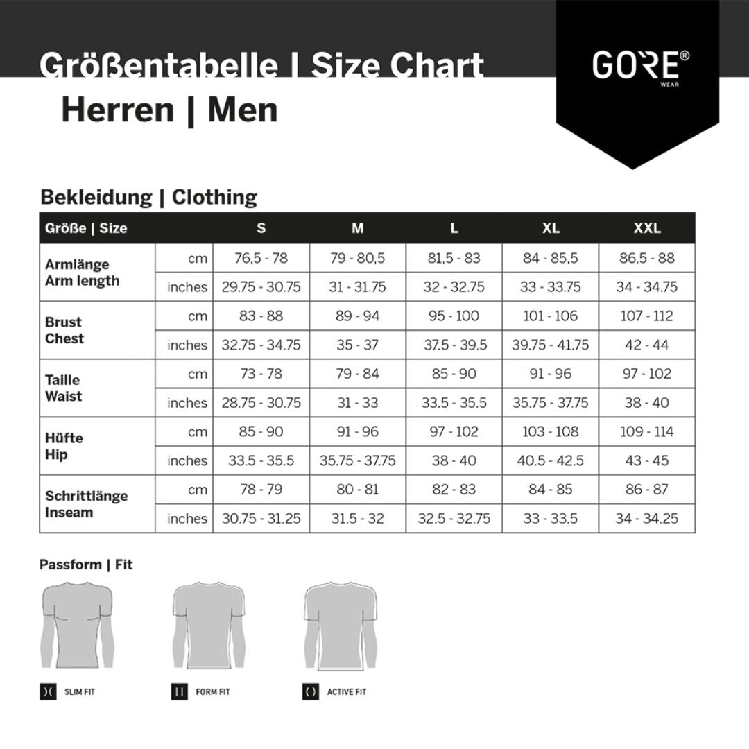 GOREWEAR C3 Thermo Radhose mit Polsterung