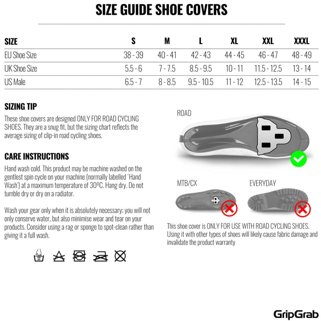 GripGrab RaceThermo Hi-Vis – Überschuhe für Rennradfahren