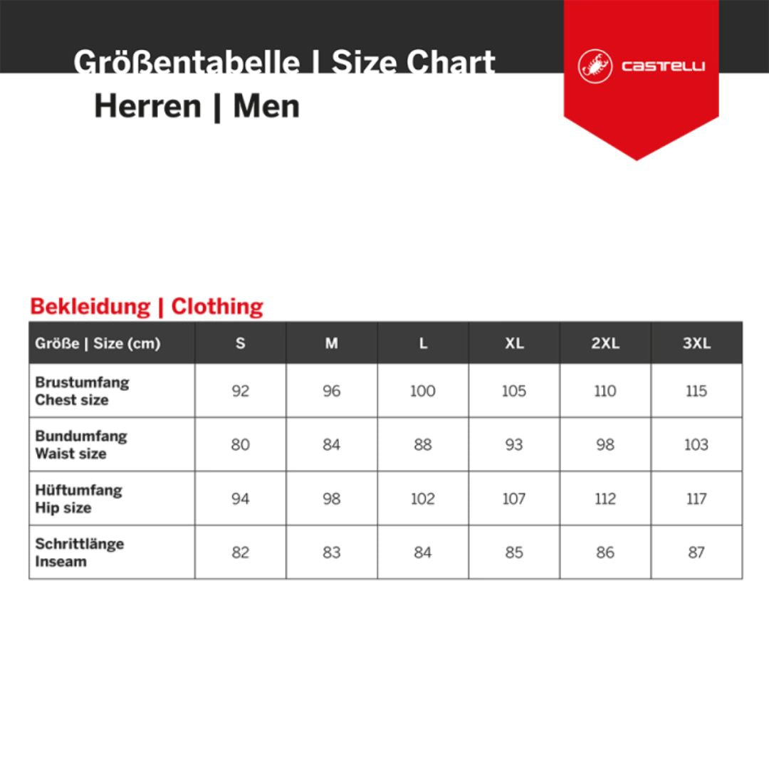 Castelli Entrata Wind – Radhose mit Polster