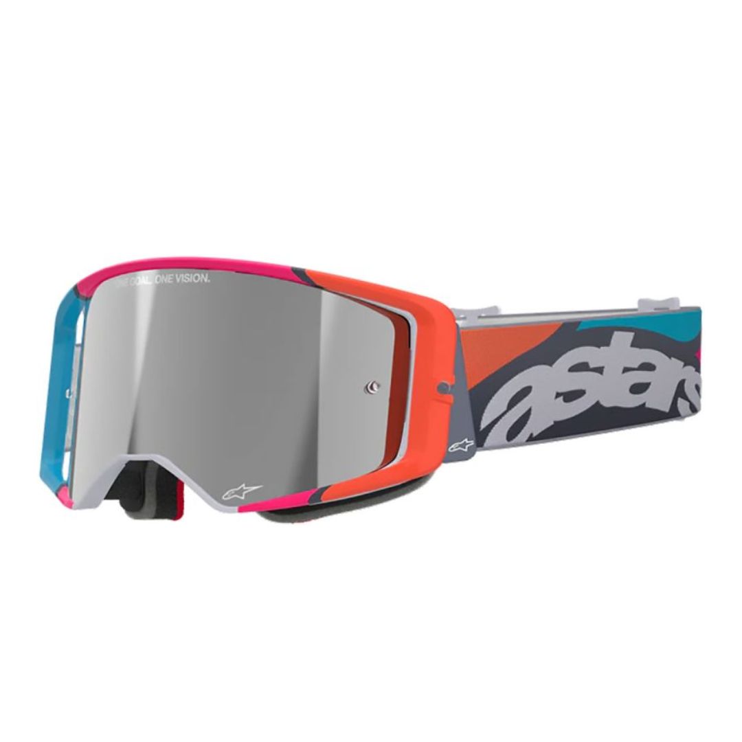 Alpinestars Supertech Stream (verspiegeltes Silber) – MTB-Schutzbrille