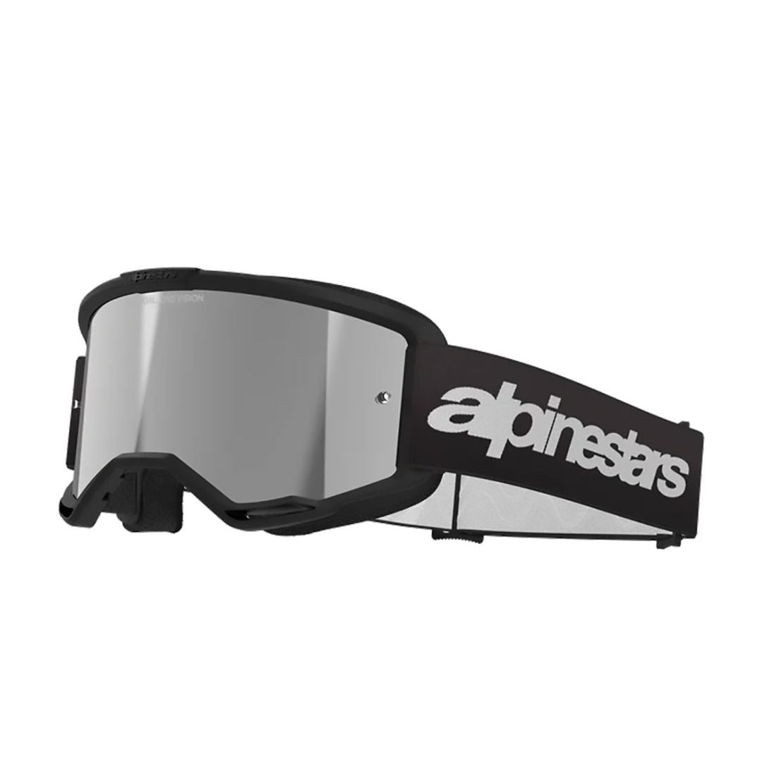Alpinestars Vision 3 Wordmark (verspiegeltes Silber) – MTB-Schutzbrille