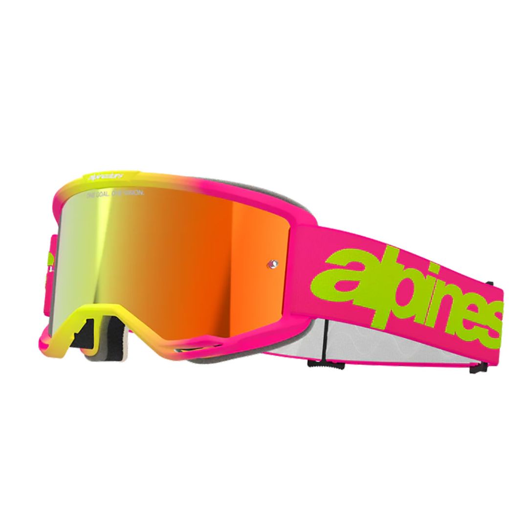 Alpinestars Vision 5 Wordmark (rot verspiegelte Linse) – MTB-Schutzbrille