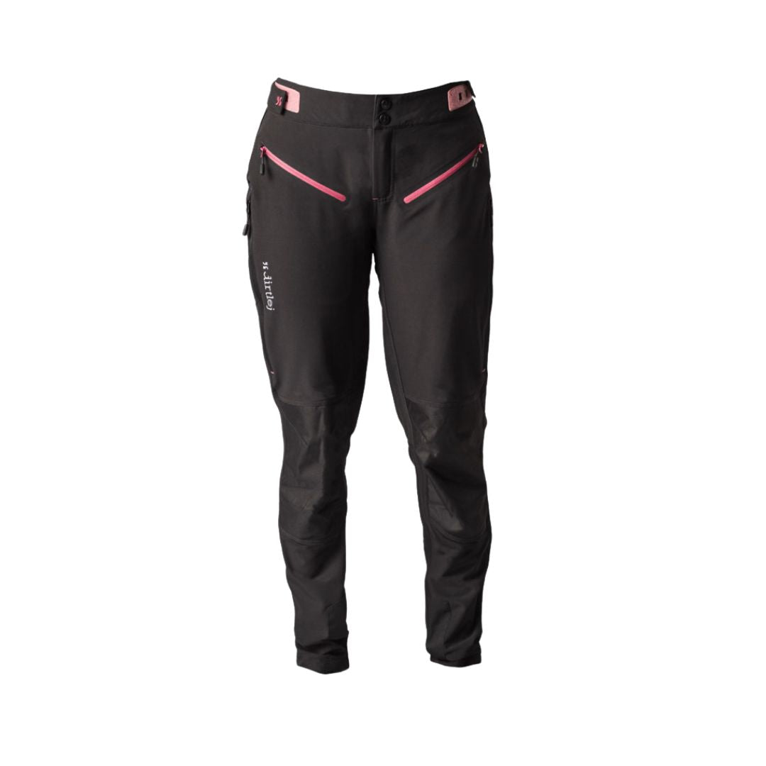 dirtlej Damen-MTB-Hose Trailscout Long Flex Black Label