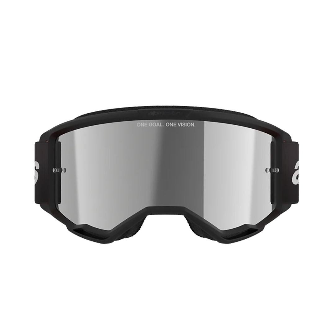 Alpinestars Vision 3 Wordmark (verspiegeltes Silber) – MTB-Schutzbrille