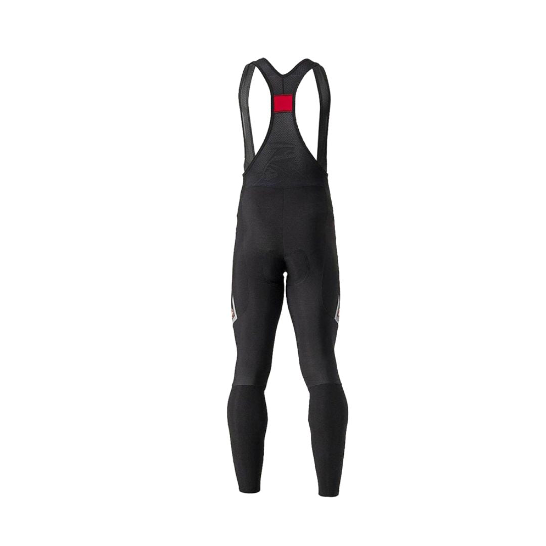 Castelli Velocissimo 5 – Trägerhose mit Polster, schwarz/silber reflektierend