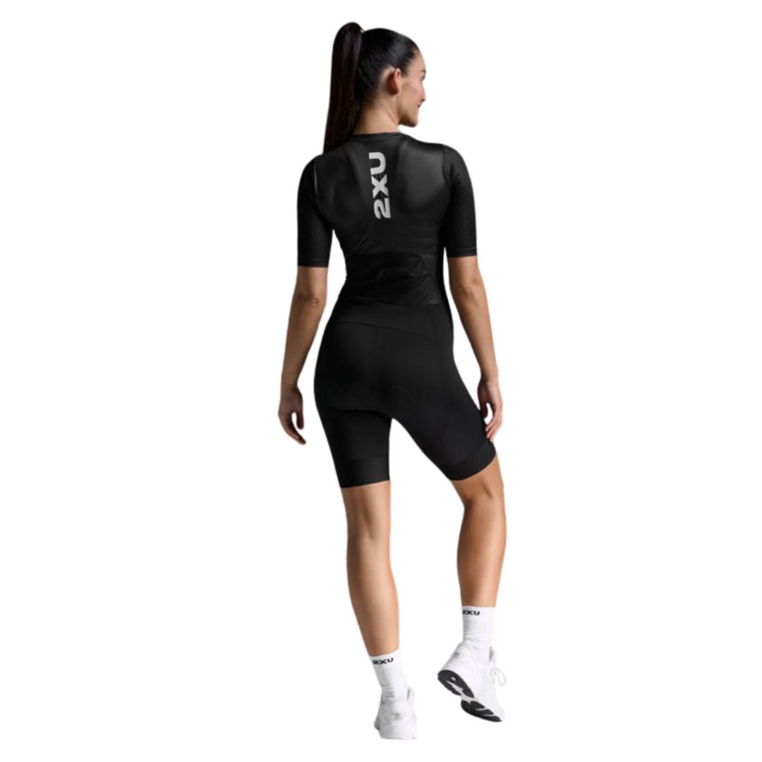 2XU Aero Hex Sleeved – Damen-Einteiler mit Sitzpolster