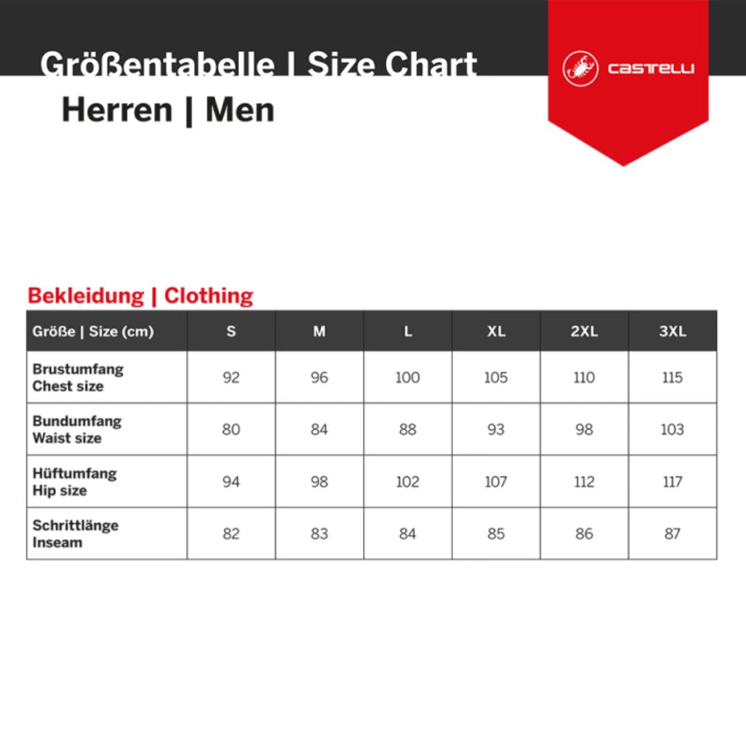 Castelli Tutto Nano Bibtight – Trägerhose mit Polster