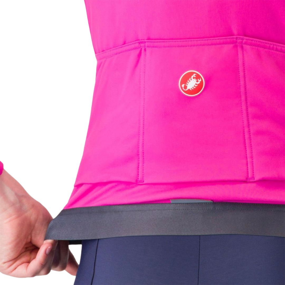 Castelli Damen-Thermo-Langarmshirt in der Farbe Espresso.