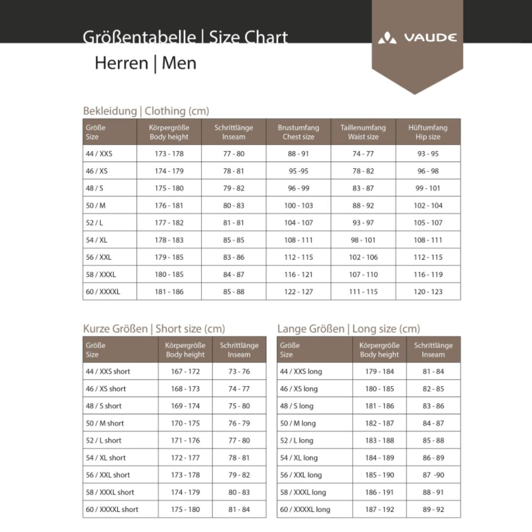 Vaude Fluid Full-Zip II Hose – Regenhose