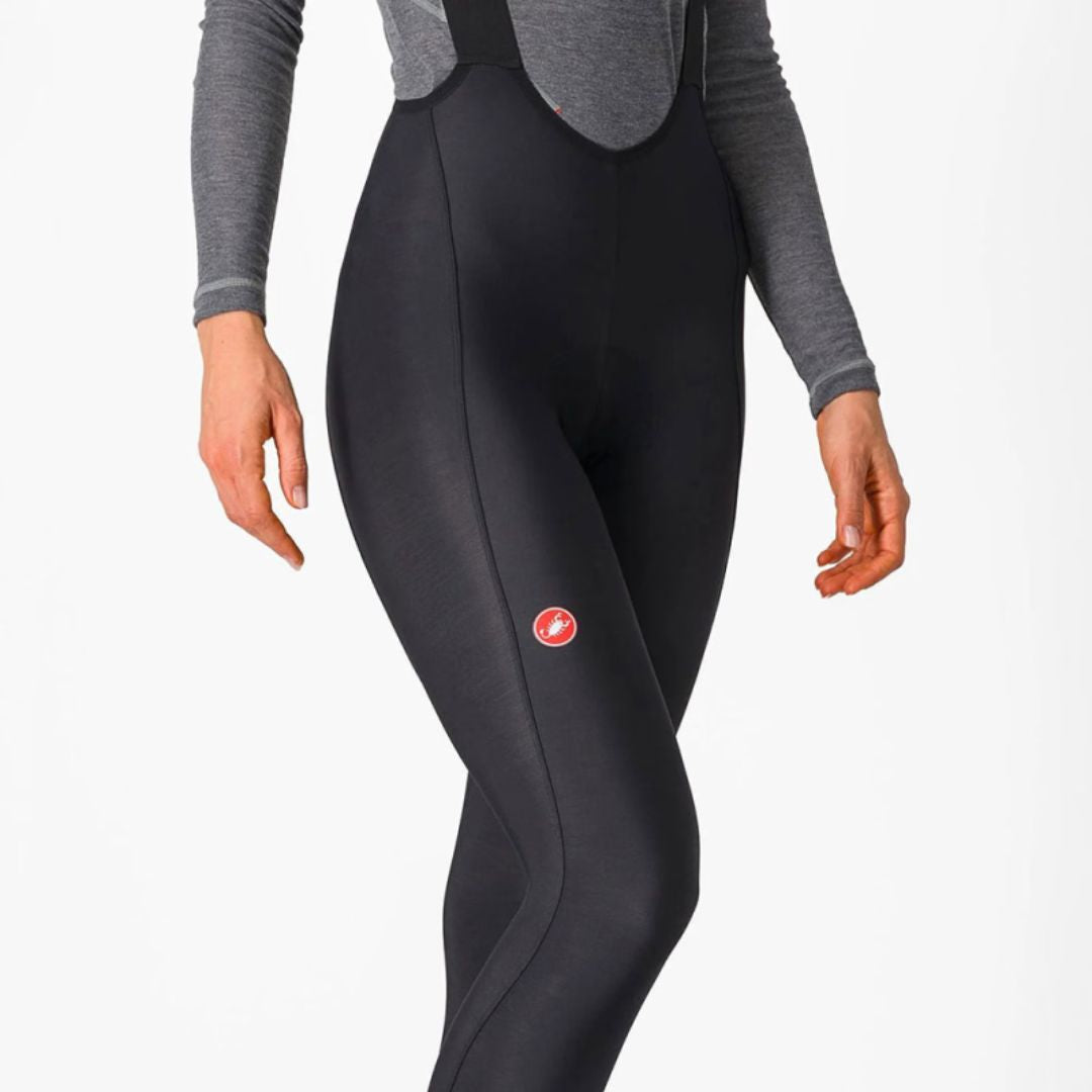 Castelli Damen-Trägerhose mit Sitzpolster, Modell Espresso DT.