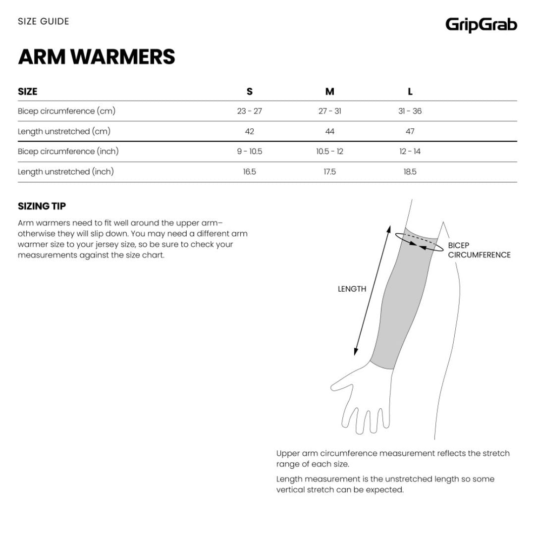 GripGrab UV Protection UPF 50+ – Armwärmer