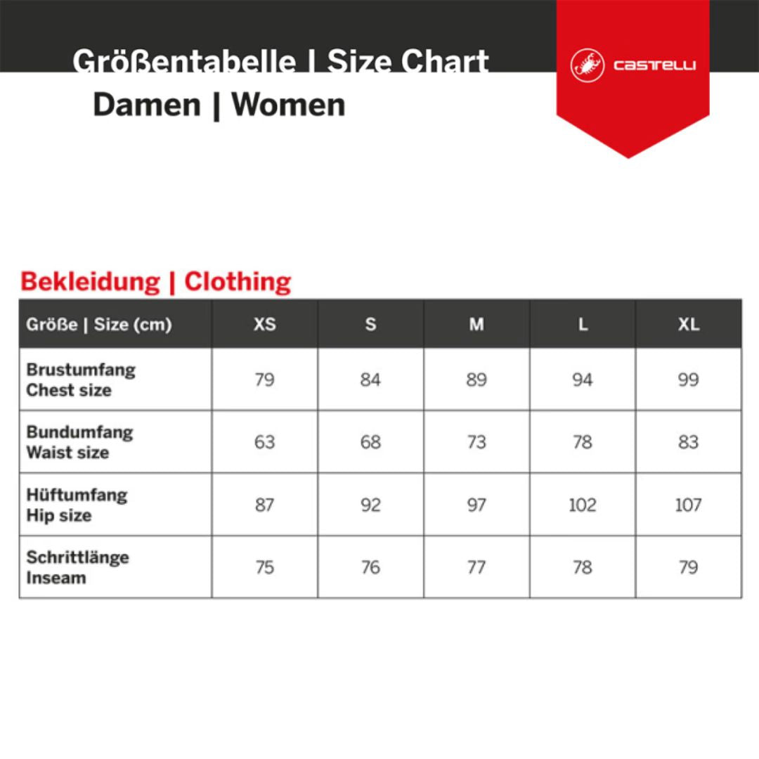 Castelli Damen-Thermo-Langarmshirt in der Farbe Espresso.