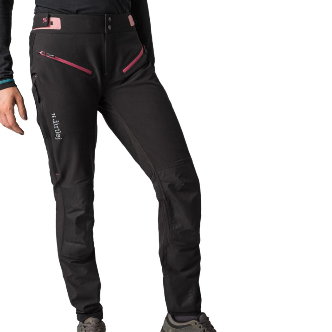 dirtlej Damen-MTB-Hose Trailscout Long Flex Black Label